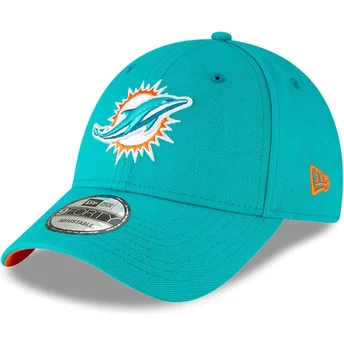 Justerbar blå böjd keps för barn 9FORTY The League Miami Dolphins NFL från New Era