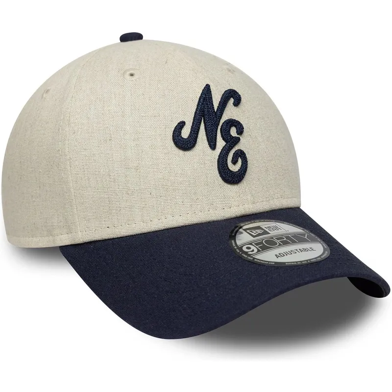 kepsar-curva-beige-justerbart-band-9forty-av-new-era