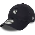 justerbar-marinbla-9twenty-mini-logo-washed-new-york-yankees-mlb-keps-fran-new-era