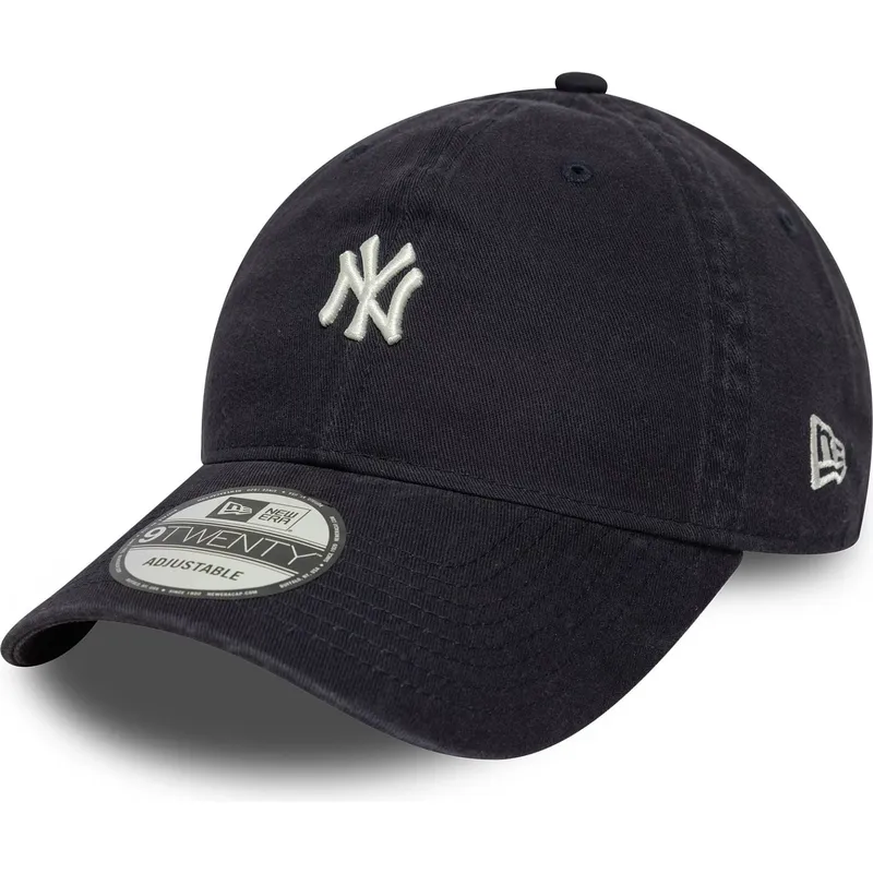 marinbla-bojd-keps-justerbar-9twenty-mini-logo-washed-fran-new-york-yankees-mlb-av-new-era