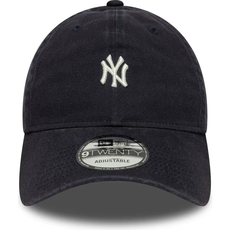 marinbla-bojd-keps-justerbar-9twenty-mini-logo-washed-fran-new-york-yankees-mlb-av-new-era
