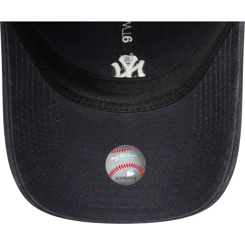 marinbla-bojd-keps-justerbar-9twenty-mini-logo-washed-fran-new-york-yankees-mlb-av-new-era