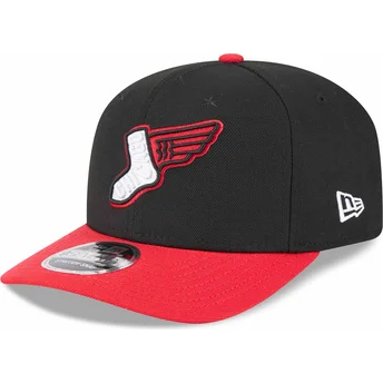 Chicago White Sox MLB New Era 9SEVENTY Stretch Snap City Connect röd och svart böjd snapbackkeps