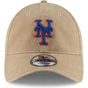 beige-justerbar-bojd-keps-9twenty-core-classic-new-york-mets-mlb-fran-new-era
