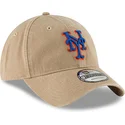 beige-justerbar-bojd-keps-9twenty-core-classic-new-york-mets-mlb-fran-new-era