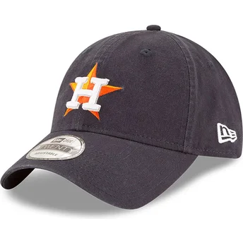 Justerbar mörkblå 9TWENTY Core Classic keps med böjd skärm från Houston Astros MLB av New Era