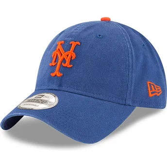 New York Mets MLB New Era 9TWENTY Core Classic justerbar blå böjd keps