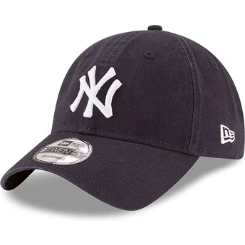 Justerbar mörkblå böjd keps 9TWENTY Core Classic New York Yankees MLB från New Era