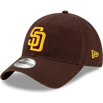 Brun justerbar böjd keps 9TWENTY Core Classic San Diego Padres MLB från New Era