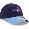 justerbar-9twenty-core-classic-marinbla-kurvkeps-toronto-blue-jays-mlb-fran-new-era