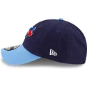 justerbar-9twenty-core-classic-marinbla-kurvkeps-toronto-blue-jays-mlb-fran-new-era