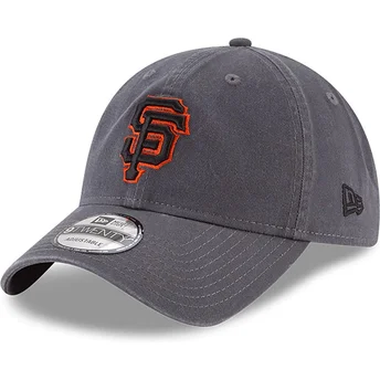 Grå justerbar böjd keps 9TWENTY Core Classic San Francisco Giants MLB från New Era
