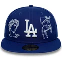bla-platt-keps-justerad-59fifty-mythical-los-angeles-dodgers-mlb-fran-new-era