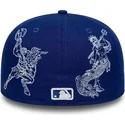 los-angeles-dodgers-mlb-new-era-59fifty-mytisk-bla-justerbar-flat-keps
