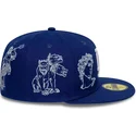 bla-platt-keps-justerad-59fifty-mythical-los-angeles-dodgers-mlb-fran-new-era