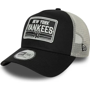 Svart och vit truckerkeps A Frame Patch New York Yankees MLB från New Era