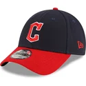 justerbar-9forty-the-league-cleveland-guardians-mlb-marinbla-och-rod-bojd-keps-fran-new-era