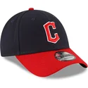 justerbar-9forty-the-league-cleveland-guardians-mlb-marinbla-och-rod-bojd-keps-fran-new-era