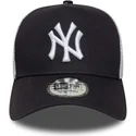 new-era-new-york-yankees-mlb-morkbla-och-vit-a-frame-multi-patch-truckerkeps