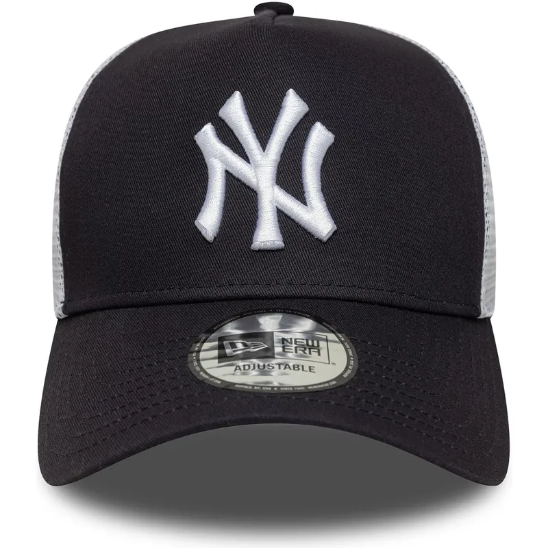 truckerkeps-marinbla-och-vit-a-frame-multi-patch-fran-new-york-yankees-mlb-av-new-era