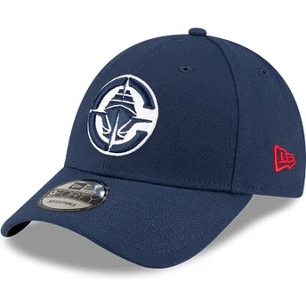 Justerbar marinblå böjd keps 9FORTY The League Los Angeles Clippers NBA från New Era