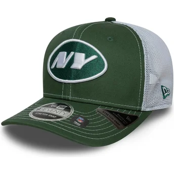 New York Jets NFL 9SEVENTY Stretch Snap grön och vit truckerkeps från New Era