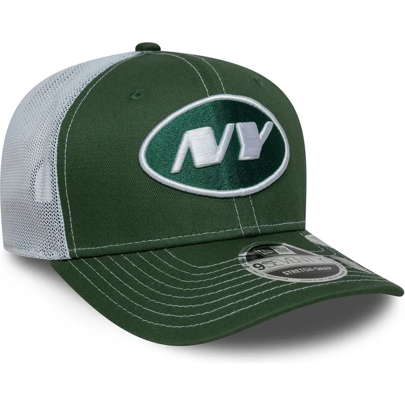 gron-och-vit-trucker-keps-9seventy-stretch-snap-fran-new-york-jets-nfl-av-new-era