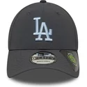new-era-los-angeles-dodgers-mlb-9forty-gra-justerbar-bojd-keps-med-bla-logotyp-atervunnen