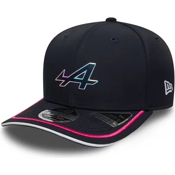 Marinblå böjd keps snapback 9SEVENTY Stretch Snap från Alpine F1 Team Formula 1 av New Era
