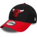justerbar-svart-och-rod-bojd-keps-9forty-side-patch-chicago-bulls-nba-fran-new-era