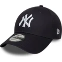 new-era-new-york-yankees-mlb-9forty-justerbar-marinbla-bojd-keps-med-sidomarke
