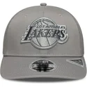 los-angeles-lakers-nba-9seventy-stretch-snap-tonal-gra-truckerkeps-med-gra-logotyp-fran-new-era