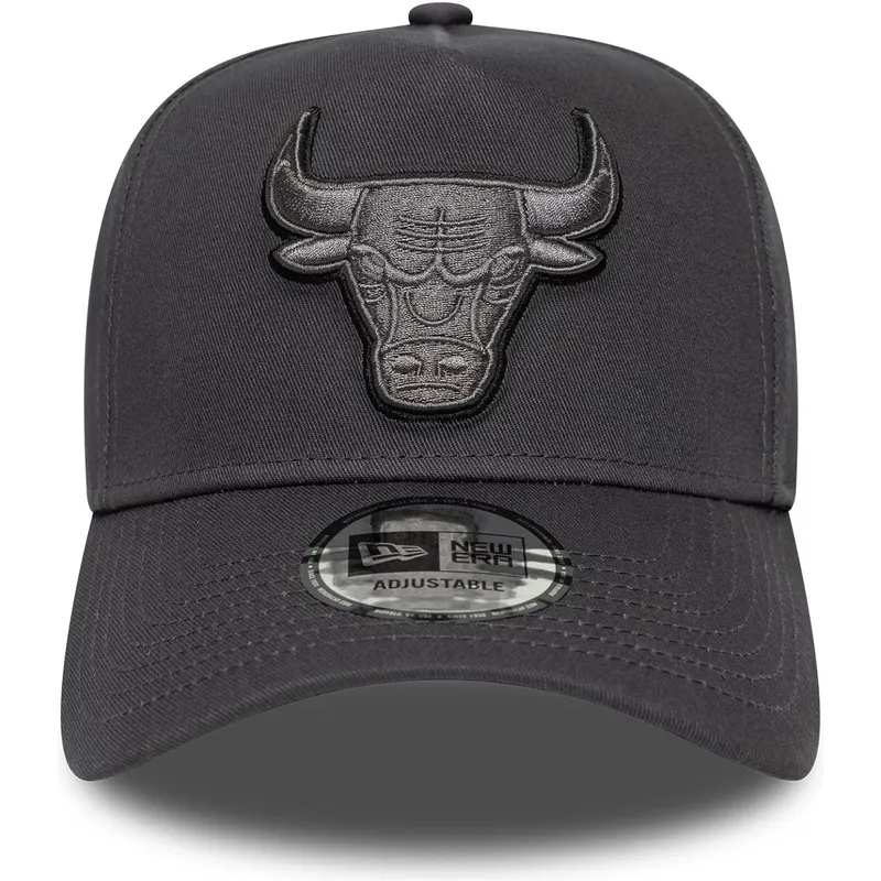 chicago-bulls-nba-new-era-gra-snapback-bojd-keps-med-gra-e-frame-tonal-outline-logotyp