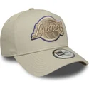beige-bojd-keps-snapback-med-beige-logotyp-e-frame-tonal-outline-av-los-angeles-lakers-nba-fran-new-era