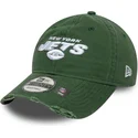 new-era-new-york-jets-nfl-9twenty-justerbar-gron-kurvskarm-tvattad-distress-keps