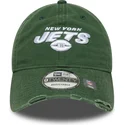 new-era-new-york-jets-nfl-9twenty-justerbar-gron-kurvskarm-tvattad-distress-keps