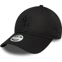 new-era-new-york-yankees-mlb-9twenty-bow-back-justerbar-svart-bojd-keps-for-kvinnor-med-svart-logotyp