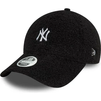 Justerbar svart böjd keps för kvinnor 9FORTY Borg New York Yankees MLB från New Era