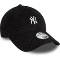 justerbar-svart-bojd-keps-for-kvinnor-9forty-borg-new-york-yankees-mlb-fran-new-era