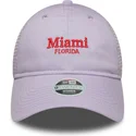 justerbar-lila-truckerkeps-for-kvinnor-9twenty-city-miami-stader-och-strander-fran-new-era