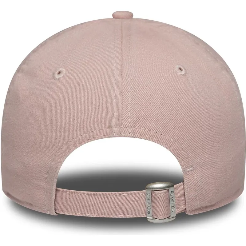 bojd-rosa-justerbar-keps-for-dam-med-rosa-logotyp-9twenty-mini-washed-fran-new-york-yankees-mlb-av-new-era