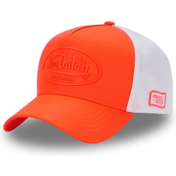 Keps trucker orange och vit FLUO04 från Von Dutch