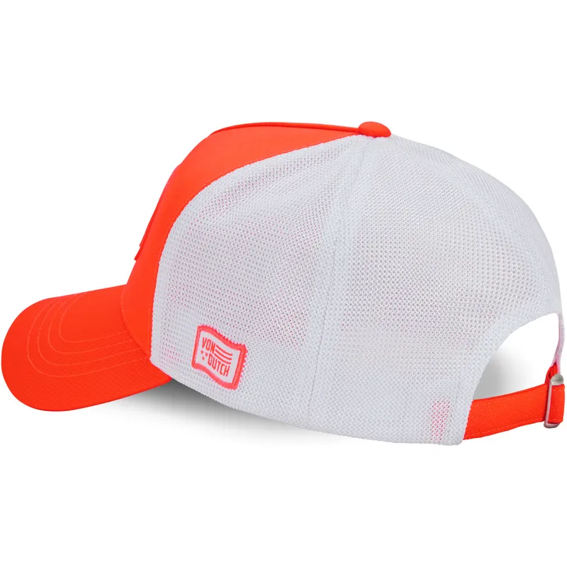 keps-trucker-orange-och-vit-fluo04-fran-von-dutch