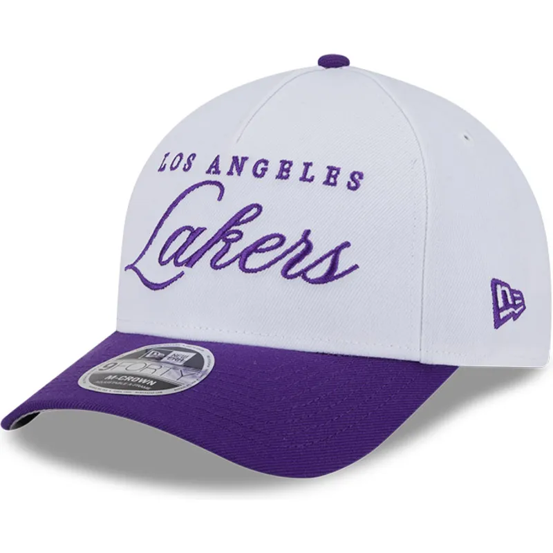 vit-och-lila-kurvad-keps-snapback-9forty-m-crown-draft-2025-fran-los-angeles-lakers-nba-av-new-era