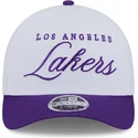 vit-och-lila-kurvad-keps-snapback-9forty-m-crown-draft-2025-fran-los-angeles-lakers-nba-av-new-era