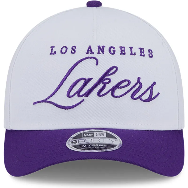 vit-och-lila-kurvad-keps-snapback-9forty-m-crown-draft-2025-fran-los-angeles-lakers-nba-av-new-era