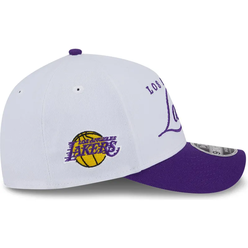 vit-och-lila-kurvad-keps-snapback-9forty-m-crown-draft-2025-fran-los-angeles-lakers-nba-av-new-era
