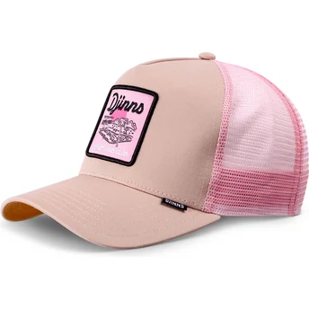 Gorra trucker beige och rosa Do Nothing Club HFT DNC Pool från Djinns