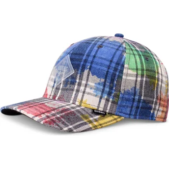 Gorra curva multicolor snapback 6P TrueFit Dirty Check från Djinns