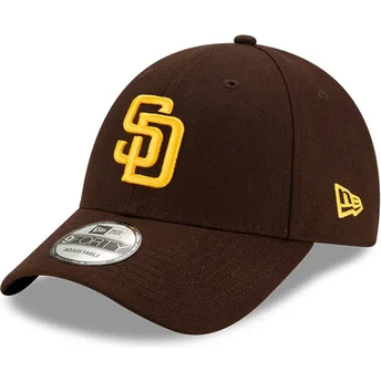 Kepsar böjd brun justerbart band 9FORTY The League från San Diego Padres MLB av New Era